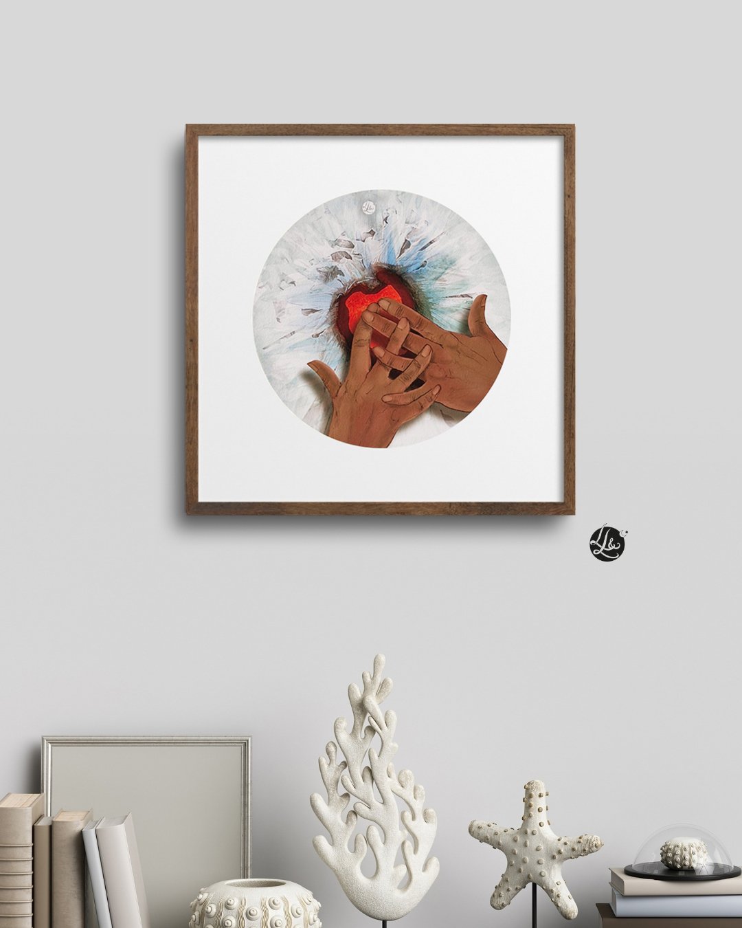 MES MandalaSnow - 1 Spirale, dessin artistique d'un paysage de forêt avec fougères se déployant, oracle de LLetC